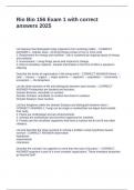 Rio Bio 156 Exam 1 with correct answers 2025