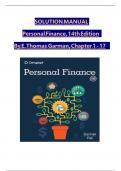 Solution Manual for Personal Finance 14th Edition by E&period; Thomas Garman & Raymond E&period; Forgue