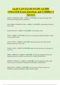 IAAP CAP EXAM STUDY GUIDE  UPDATED Exam Questions and CORRECT  Answers 