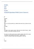 NURS 629 Ped Exam 4 Sum19 Questions With Correct Answers