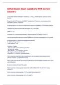 CRNA Boards Exam Questions With Correct Answers