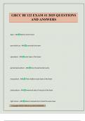 GRCC BI 122 EXAM &num;1 2025 QUESTIONS AND ANSWERS