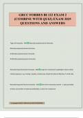 GRCC FORBES BI 122 EXAM 2 &lpar;COMBINE WITH QUIZ&rpar; EXAM 2025 QUESTIONS AND ANSWERS