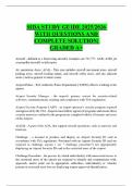 SIDA STUDY GUIDE 2025&sol;2026 WITH QUESTIONS AND COMPLETE SOLUTION&vert; GRADED A&plus;