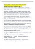 DANTE LEVEL 3 EXAMINATION TEST 2025&sol;2026 QUESTIONS AND ANSWERS RATED A&plus;
