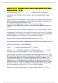 DANTE LEVEL 3 FINAL PAPER 2025&sol;2026 QUESTIONS AND ANSWERS RATED A&plus;