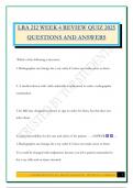 LRA 212 WEEK 4 REVIEW QUIZ 2025 QUESTIONS AND ANSWERS