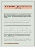 BIOC 384 EXAM 2 2025 QUESTIONS AND ANSWERS