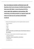New York Asbestos Handler Certification Exam 100  Questions And Correct Answers &lpar;Verified Answers&rpar; Plus  Rationales 2025 Q&A &vert; Instant Download Pdf This  covers topics like regulations&comma; work practices&comma; PPE&comma;  monitoring&comma; and safety protocols as required un