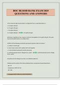 BOC BLOOD BANK EXAM 2025 QUESTIONS AND ANSWERS