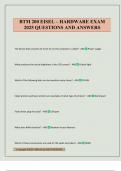 BTM 200 EISEL &ndash; HARDWARE EXAM 2025 QUESTIONS AND ANSWERS