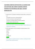 NEW YORK ASBESTOS SUPERVISOR CERTIFICATION  EXAM 100 QUESTIONS AND CORRECT ANSWERS  &lpar;VERIFIED ANSWERS&rpar; PLUS RATIONALES 2025 Q&A  &vert; INSTANT DOWNLOAD PDF
