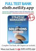  Strategic Management &ndash; Strategic Analysis &lpar;Chapter 1&rpar; &vert; Business Studies &vert; Strategic Management Text and Cases &lpar;11th Edition&comma; Dess&rpar; &vert; Lecture Summary and Teaching Guide 