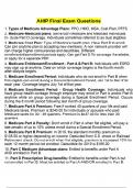AHIP Final Exam Questions