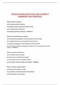 SWD392 EXAM QUESTIONS AND CORRECT ANSWERS 100&percnt; VERIFIED&excl;&excl;