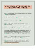 CAPSTONE- BPOC TESTS EXAM 2025 QUESTIONS AND ANSWERS