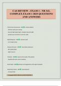 CAS REVIEW - EXAM 1 - NR 341&comma; COMPLEX EXAM 1 2025 QUESTIONS AND ANSWERS