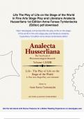 Life The Play of Life on the Stage of the World in Fine Arts Stage Play and Literature Analecta Husserliana 1st Edition Anna-Teresa Tymieniecka &lpar;Editor&rpar; - Digital Download