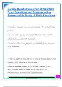 Cardiac Dysrhythmias Part 2 2025&sol;2026  Exam Questions and Corresponding  Answers with Surety of 100&percnt; Pass Mark 