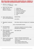 BEH 5043 FINAL EXAM STUDY GUIDE WITH ALL CORRECT & 100&percnt; VERIFIED ANSWERS&vert;ALREADY GRADED A&plus;&vert;UPDATED TO PASS