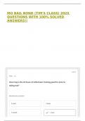 MO BAIL BOND &lpar;TIM'S CLASS&rpar; 2025 QUESTIONS WITH 100&percnt; SOLVED ANSWERS&excl;&excl;