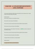 DAD 220 - 4-1 EXAM 2025 QUESTIONS AND ANSWERS
