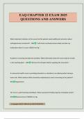 EAQ CHAPTER 22 EXAM 2025 QUESTIONS AND ANSWERS