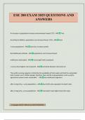ESE 200 EXAM 2025 QUESTIONS AND ANSWERS