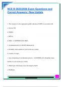 NCE B 2025&sol;2026 Exam Questions and  Correct Answers &vert; New Update 