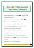 NBME HIGH YIELD EXAM 2025 QUESTIONS AND ANSWERS