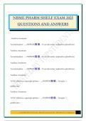 NBME PHARM SHELF EXAM 2025 QUESTIONS AND ANSWERS