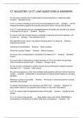 CT ADJUSTER 12-CT LAW QUESTIONS & ANSWERS