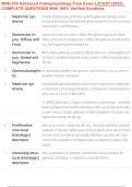 MSN 570 Advanced Pathophysiology Final Exam LATEST &lpar;2025&rpar; COMPLETE QUESTIONS With 100&percnt; Verified Solutions&comma;