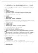 CT ADJUSTER PRE-LICENSING CHAPTER 1 THRU 7