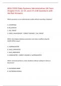 WGU D330 Data Systems Administration &lpar;All from Chapter 8-10&comma; 12-15&comma; and 17&rpar; 230 Questions with Verified Answers&comma;100&percnt;CORRECT
