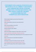 UNIVERSITY OF ALABAMA NUR 529 EXAM 3  2025 WITH ACTUAL CORRECT QUESTIONS  AND VERIFIED DETAILED ANSWERS  &vert;FREQUENTLY TESTED QUESTIONS AND  SOLUTIONS &vert;ALREADY GRADED  A&plus;&vert;NEWEST&vert;BRAND NEW  VERSION&excl;&excl;&vert;GUARANTEED PASS