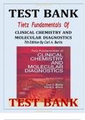 TEST BANK FOR Tietz Fundamentals of Clinical Chemistry and Molecular Diagnostics 8th Edition by Nader Rifai ISBN:978-0323530446 COMPLETE GUIDE ALL CHAPERES COVERED 100%VERIFIED A+ GRADE ASSURED!!!!! NEW LATEST UPDATE!!!!!