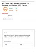WGU D668 OA &vert; Objective Assessment &vert; 53 Questions and Answers &vert; 100&percnt; Correct&period;