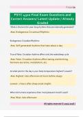 PSYC 4320 Final Exam Questions and  Correct Answers&sol; Latest Update &sol; Already  Graded