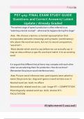 PSY 403&colon; FINAL EXAM STUDY GUIDE  Questions and Correct Answers&sol; Latest  Update &sol; Already Graded