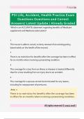 PSI Life&comma; Accident&comma; Health Practice Exam  Questions Questions and Correct  Answers&sol; Latest Update &sol; Already Graded