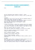 STANDARDS-BASED ASSESSMENT - D184 OA