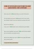 GMU IT 223 EXAM 2 &lpar;LECTURE 5-9&rpar; 2025 QUESTIONS AND ANSWERS