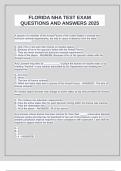 FLORIDA NHA TEST EXAM QUESTIONS AND ANSWERS 2025