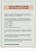 GMS 6401 MOCK EXAM 2025 QUESTIONS AND ANSWERS