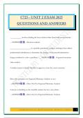 C723 - UNIT 2 EXAM 2025 QUESTIONS AND ANSWERS