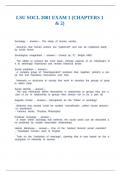 LSU SOCL 2001 EXAM 1.