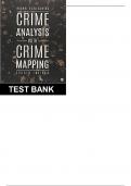 CRIME ANALYSIS WITH CRIME MAPPING &lpar;4THEDITION&rpar; CHAPTER 1&colon;CRIME ANALYSIS AND THE PROFESSION TEST BANK