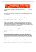 CH&period;7 THINKING AND INTELLIGENCE QUIZZES WITH ACTUAL ANSWERS&period;