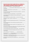 NCE&sol;LPC EXAM STUDY GUIDE WITH ALL CORRECT & 100&percnt; VERIFIED ANSWERS&vert;ALREADY GRADED A&plus;